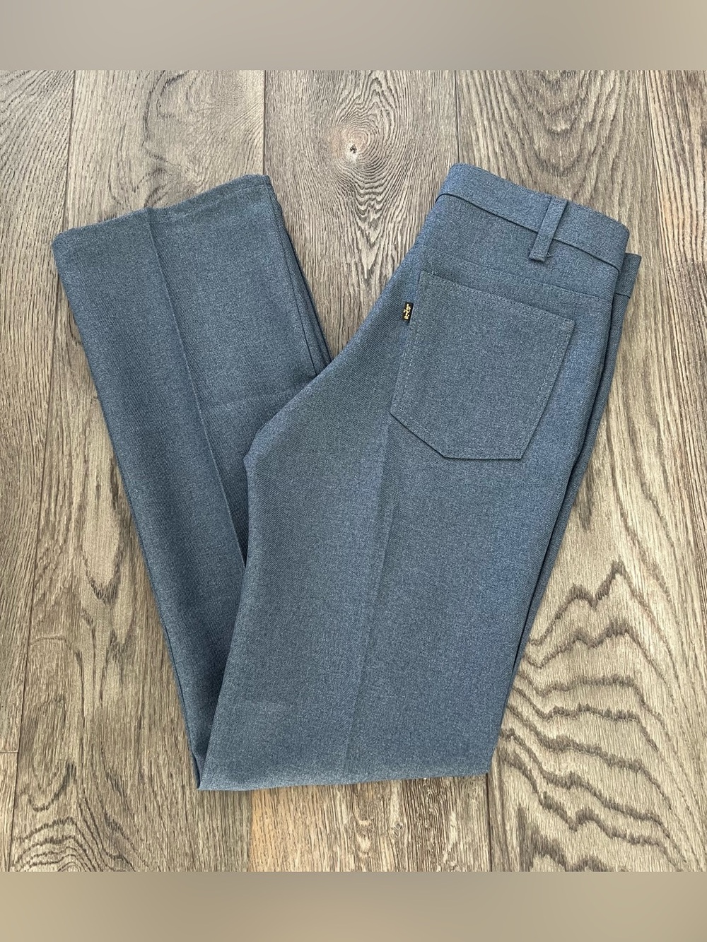 Vintage 1990’s LEVI’S Sta-Prest Blue Polyester Slacks Dress Pants Size 32 x 32